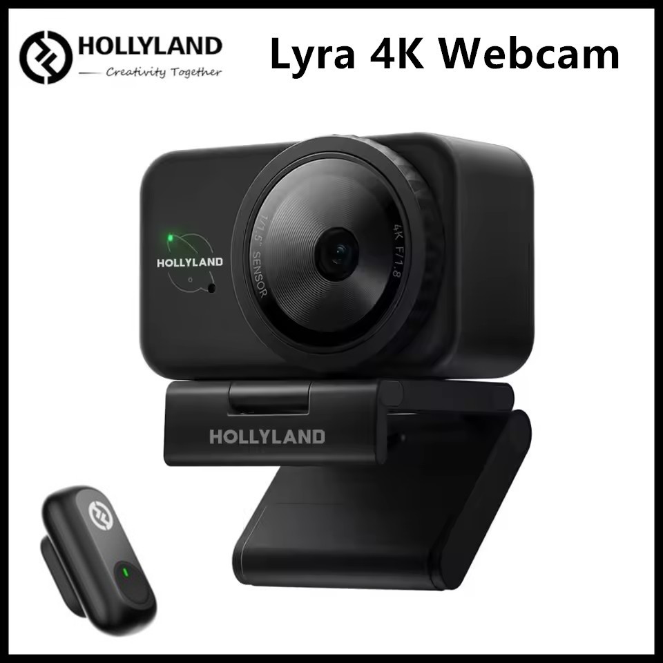 Hollyland Lyra 4K Webcam Al-Tracking Smart Auto Framing 4K Live Streaming Camera