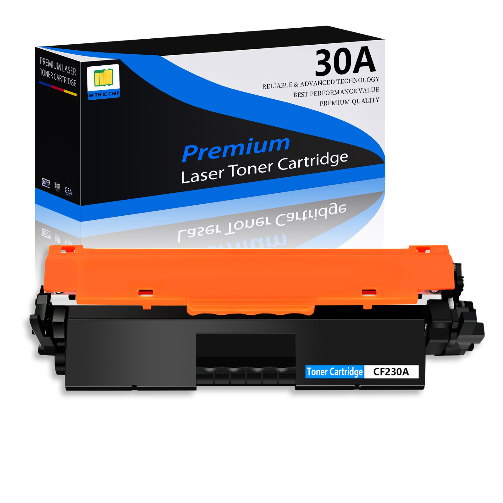1-6 Packs CF230A 30A Toner Compatible for HP LaserJet Pro M203dw M227fdw LOT