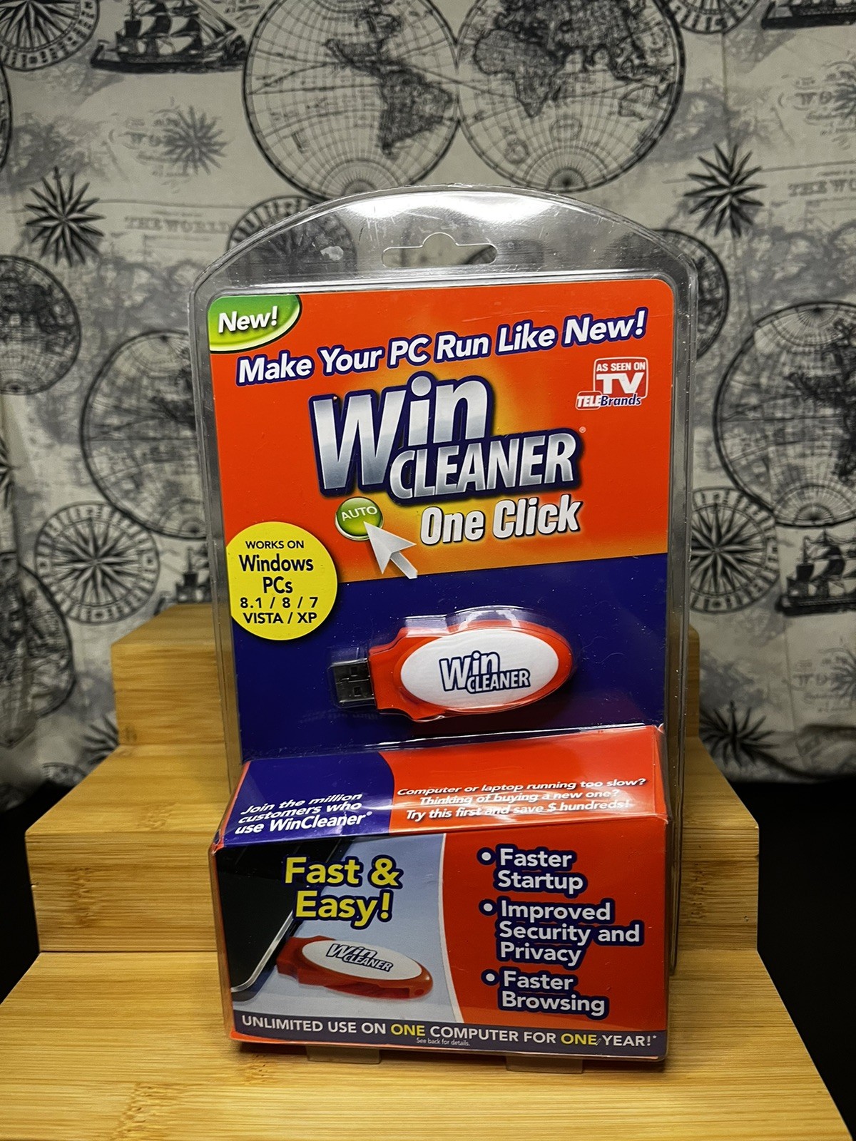 Win Cleaner One Click Professional USB Computer Clean Repair for PC Laptop (NEW)