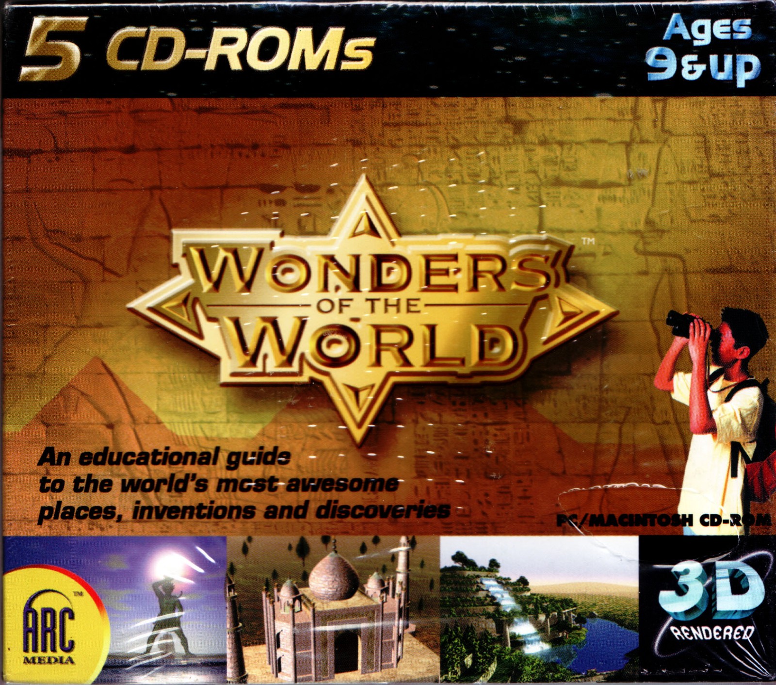 Wonders Of The World Educational CD-ROM 5 Discs PC/Macintosh (new sealed)