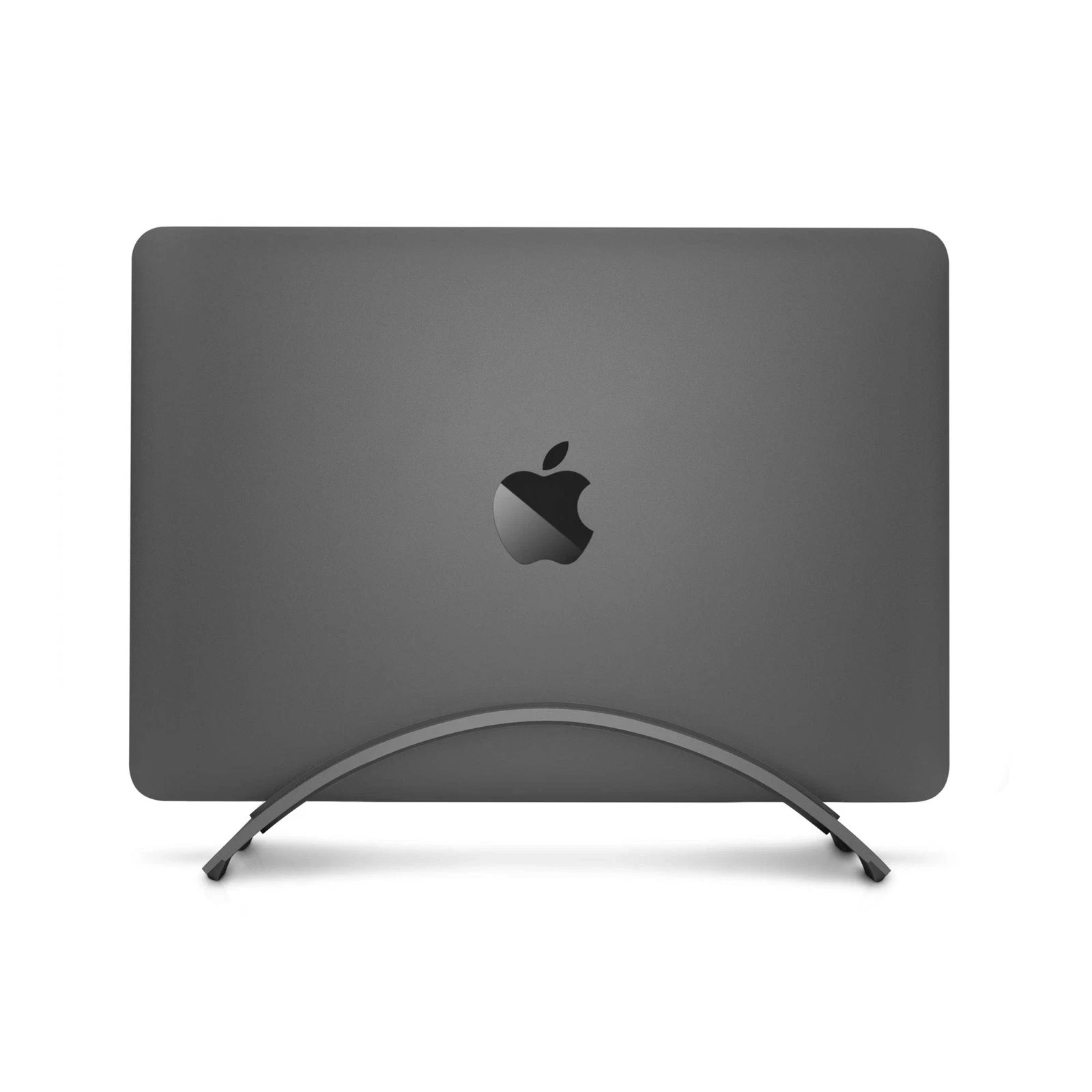 BookArc Portable Stand for MacBook Space Grey Vertical Laptop Desk Stand