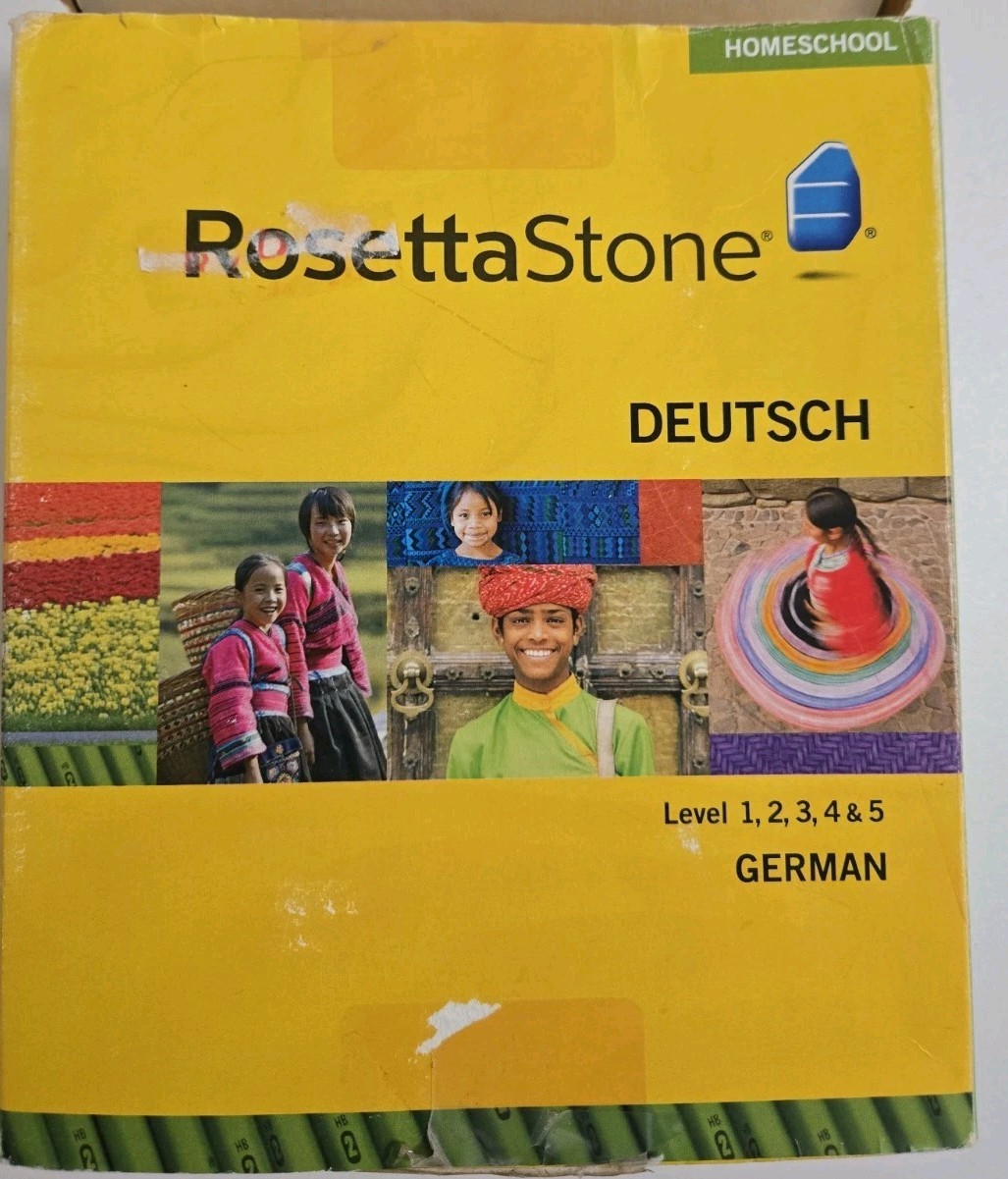 Rosetta Stone German Level 1-5 Audio Homeschool Language Software No Headphones