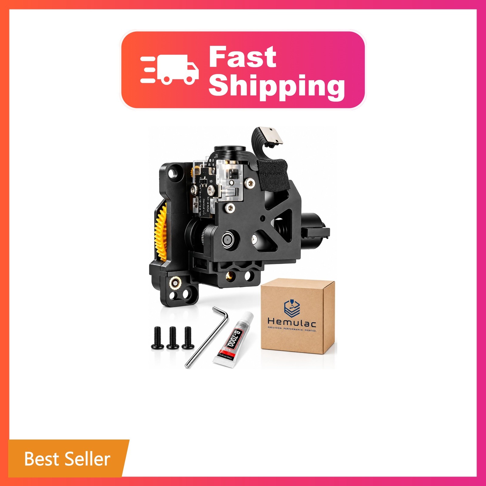 Hardened Steel Extruder Unit for Bambu Lab P1P P1S 3D Printer, Upgraded Dual ...
