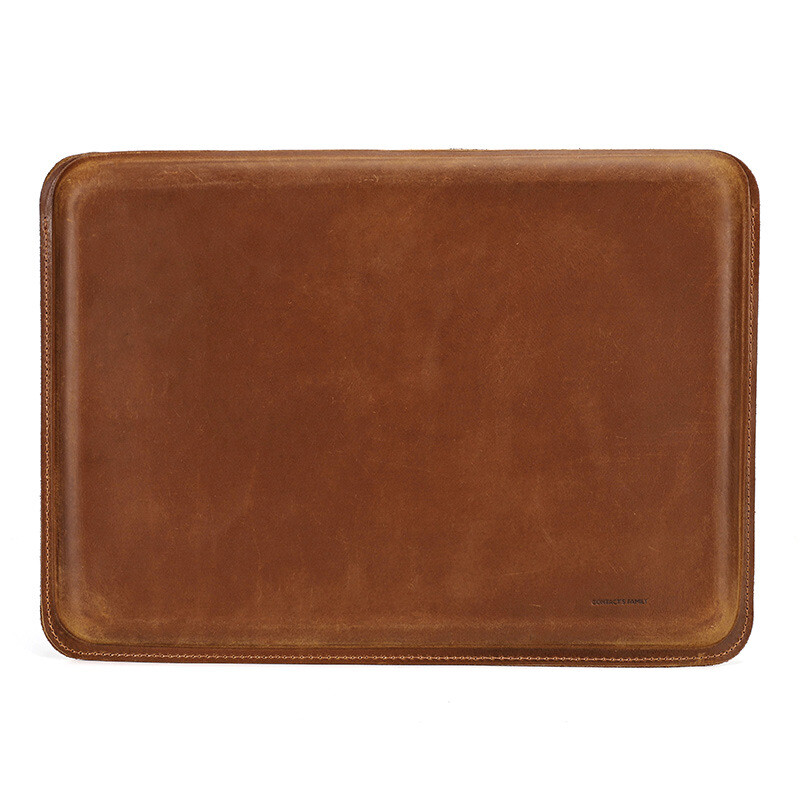 Ronuo Distressed Genuine Leather Sleeve Case for MacBook Pro 16-inch A2485 A2141