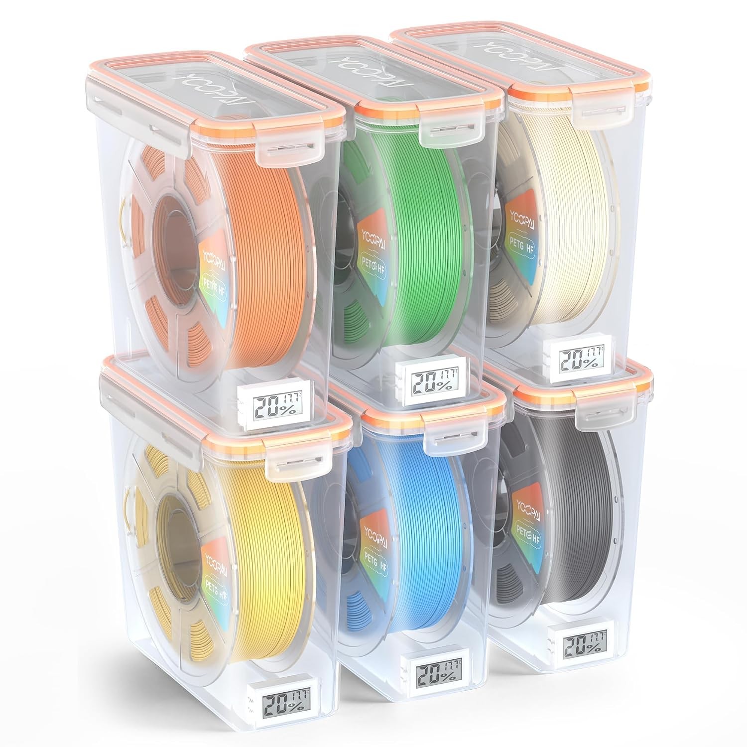 YOOPAI Pro Filament Storage Box with Temperature & Humidity Monitor, Airtight Fi