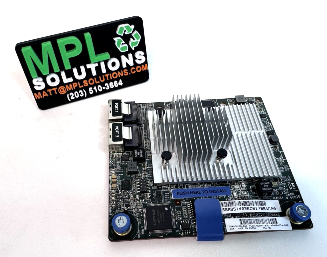 HPe 836260-002 / Smart Array P408i-A SR Gen10 12G SAS Controller / 804334-001
