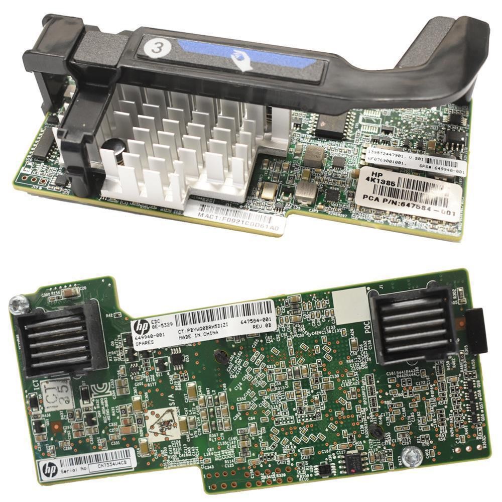 HP PN: 647584-001 SP: 649940-001 Network Adapter 10GbE BL460c Gen8 
