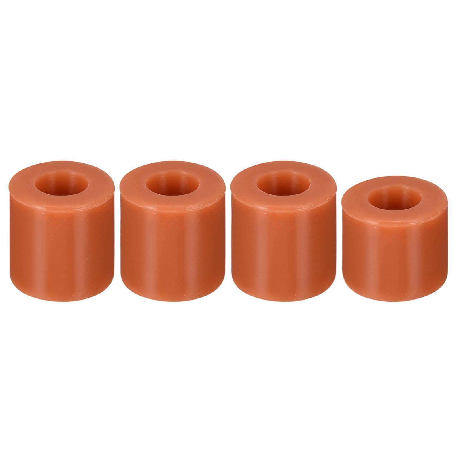 16mm/18mm 3D Printer Heat Bed Parts, Silicone Solid Bed Mounts,Brown 1set
