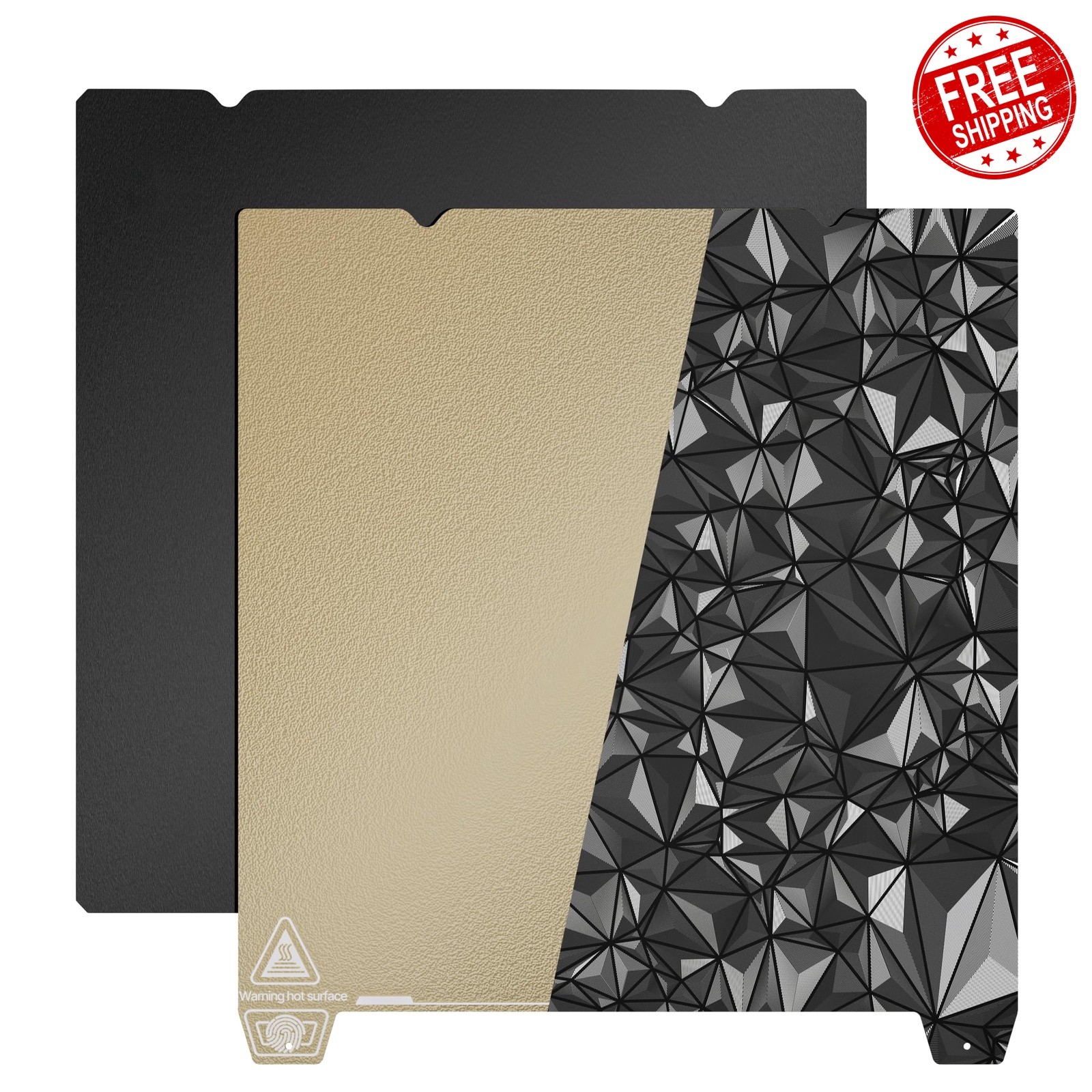 YOOPAI 235x235mm PEI Gold+PEO Black 3D Printer Build Plate