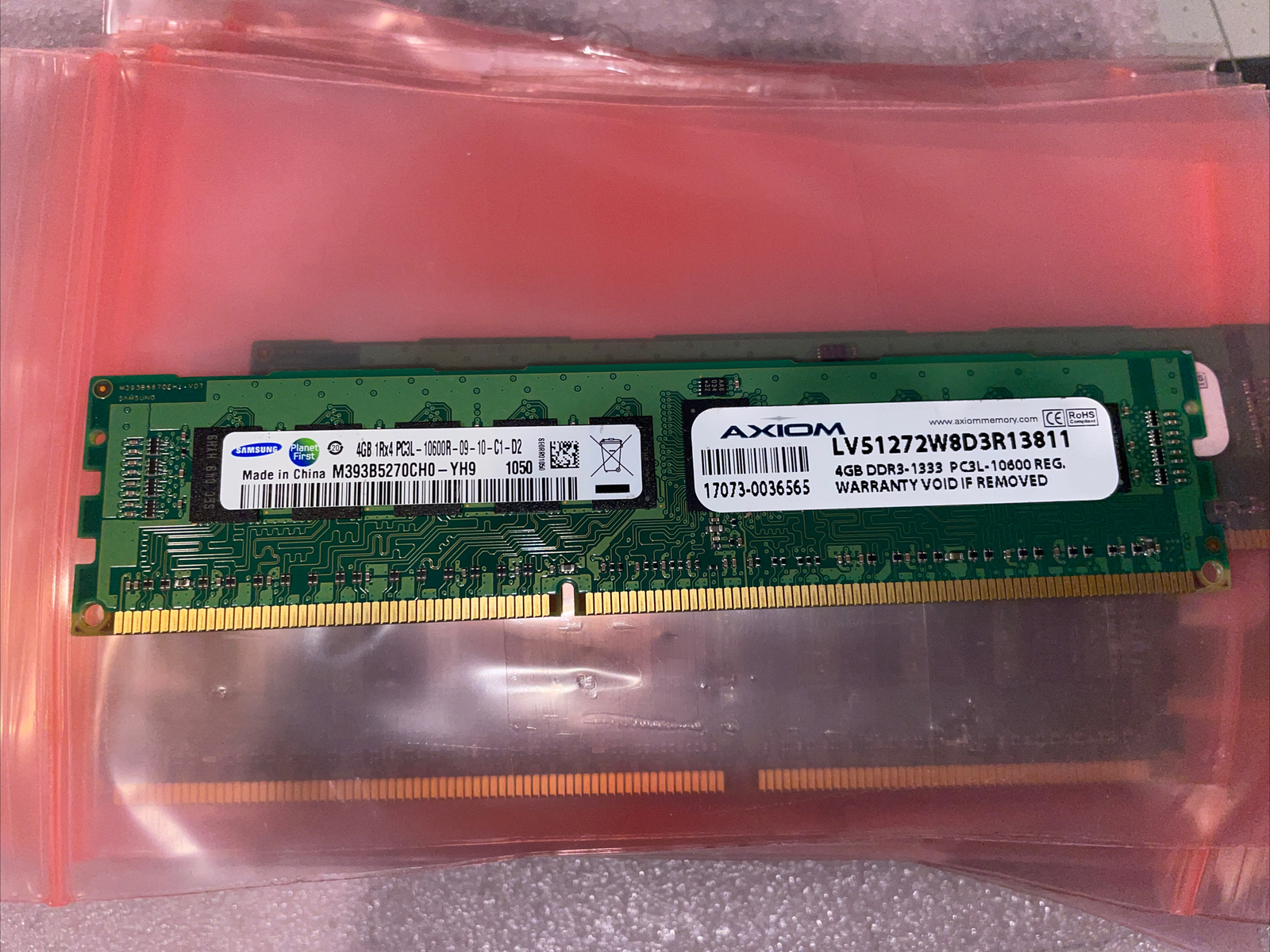 Lot 24 - Samsung M393B5270CH0-YH9 96gb (4GB X 24) DDR3 PC3L-10600R RAM Hp Dell