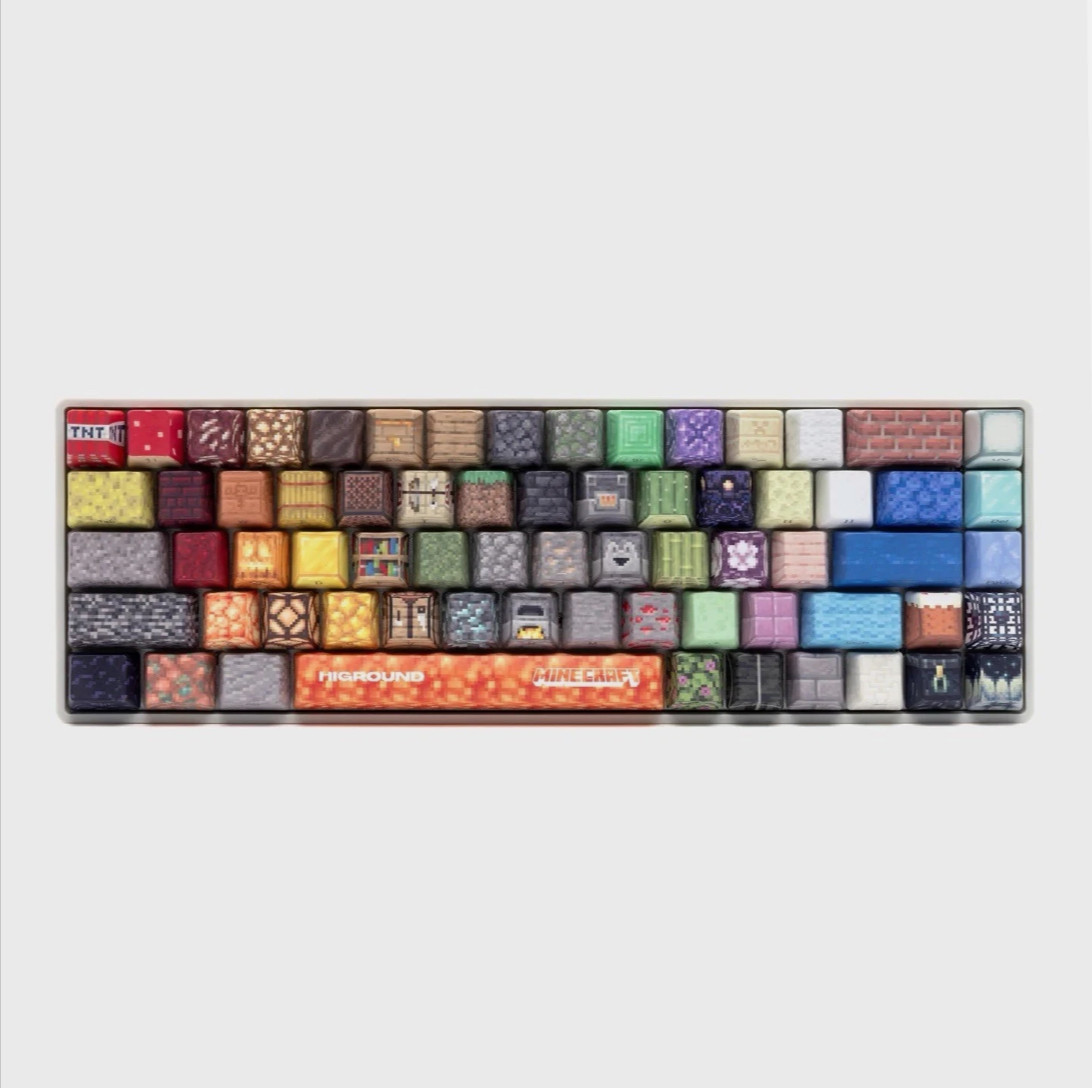 HIGHGROUND X MINECRAFT BLOCKY BASECAMP 65 KEYBOARD  (LIMITED EDITION)
