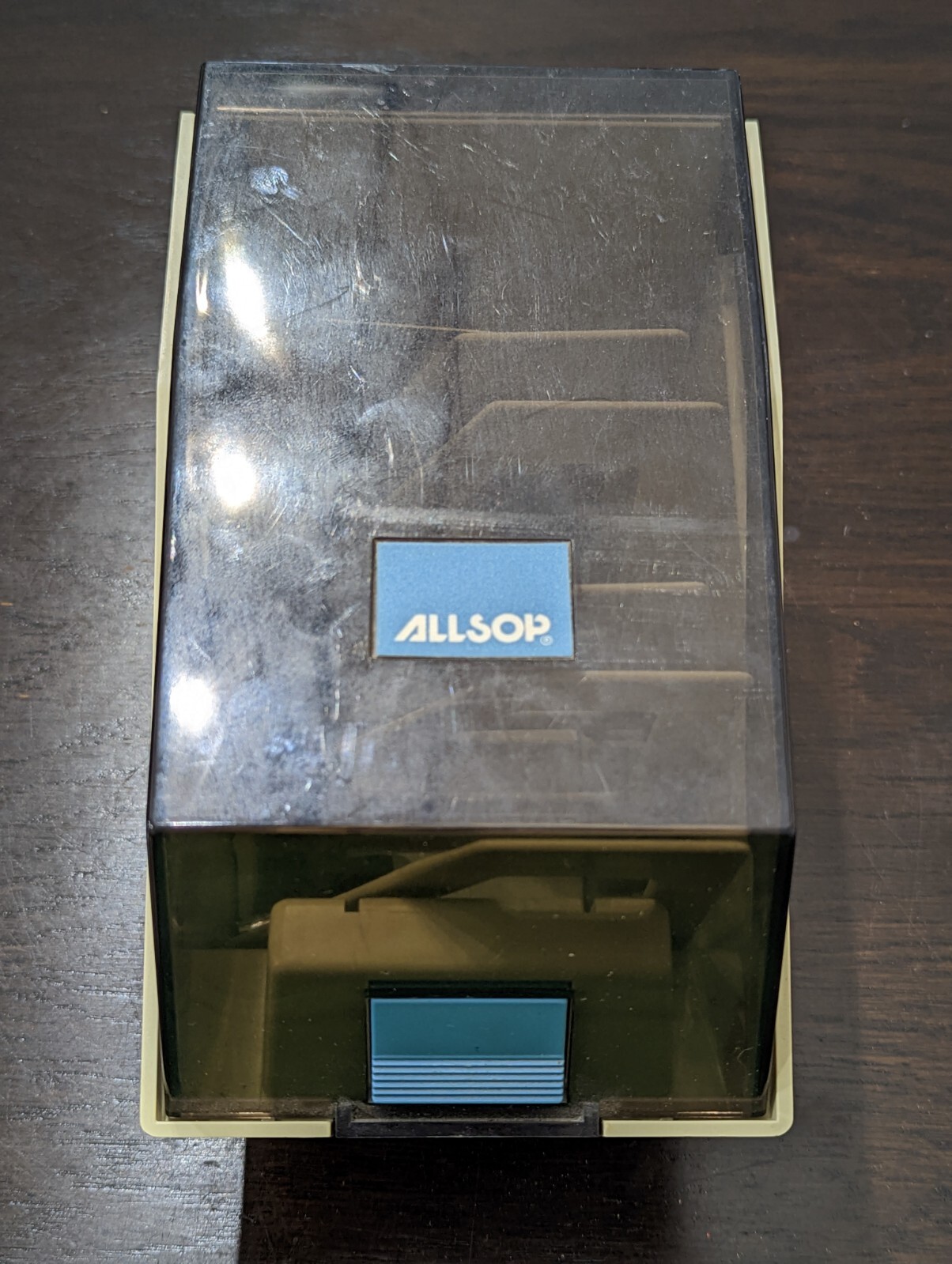 ALLSOP 3.5 Floppy Disk Storage Box Case Holder w Keys Vintage Retro Computer