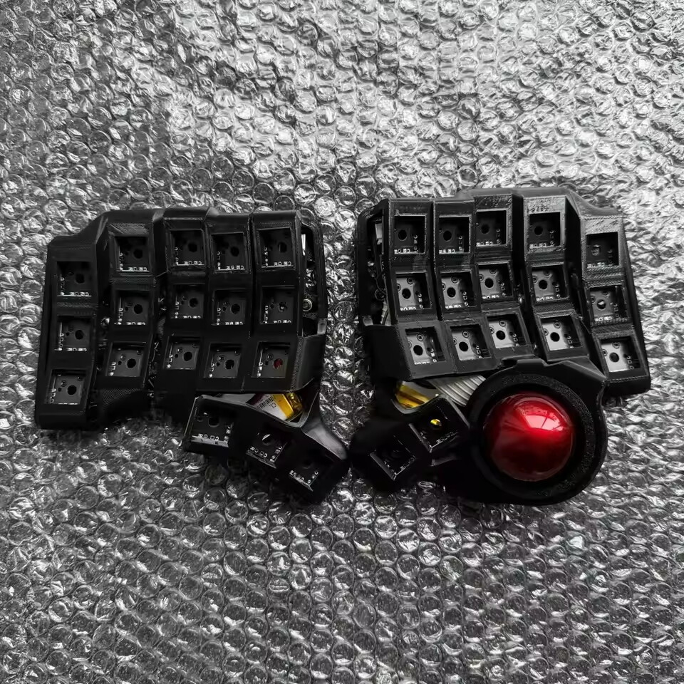 Wireless Charybdis Nano Split Keyboard Kit 3x5 Dual-mode Hot Swap Trackball