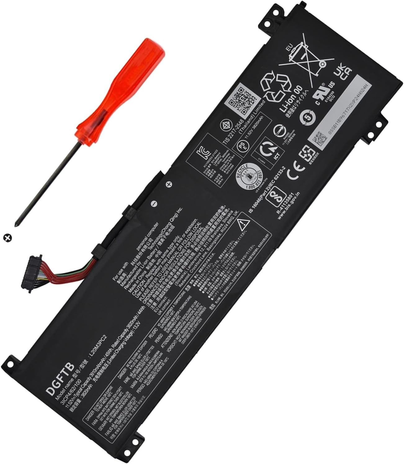 L20C3PC2 L20D3PC2 L20M3PC2 Laptop Battery for Lenovo Ideapad Gaming 3i 3 15ACH6