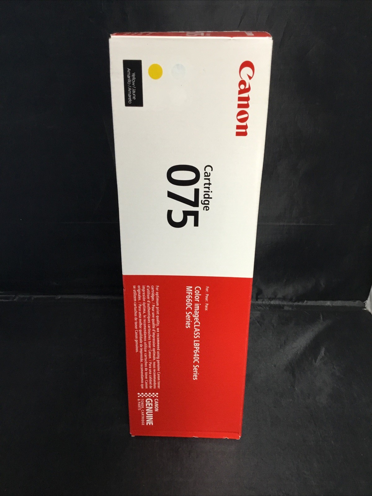 Genuine CANON 075 Standard Yield Toner (YELLOW) BRAND NEW