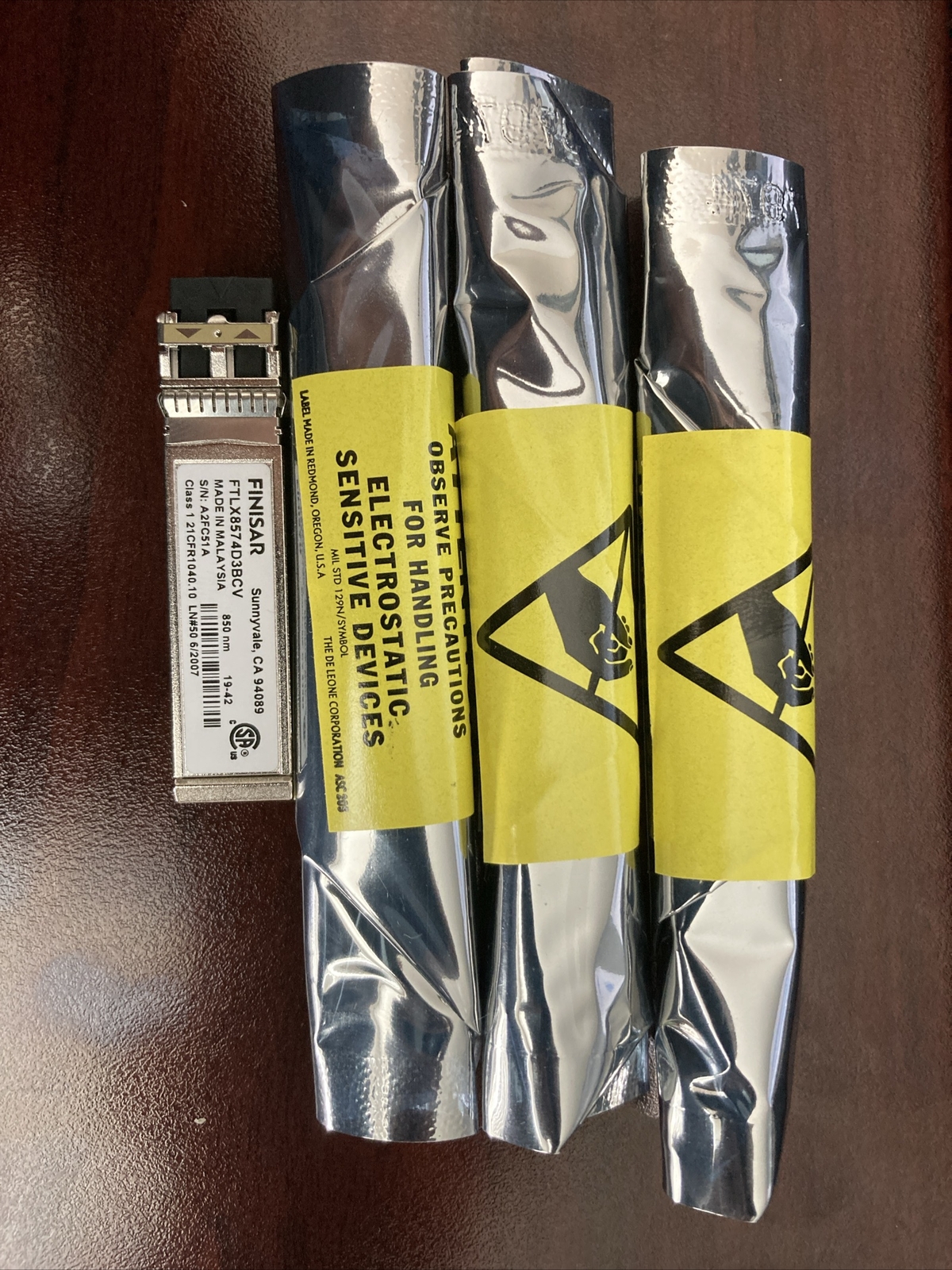 New Finisar FTLX8571D3BCV-AF 10GB SFP+ 850nm Optic10GBASE-SR/SW Transceiver