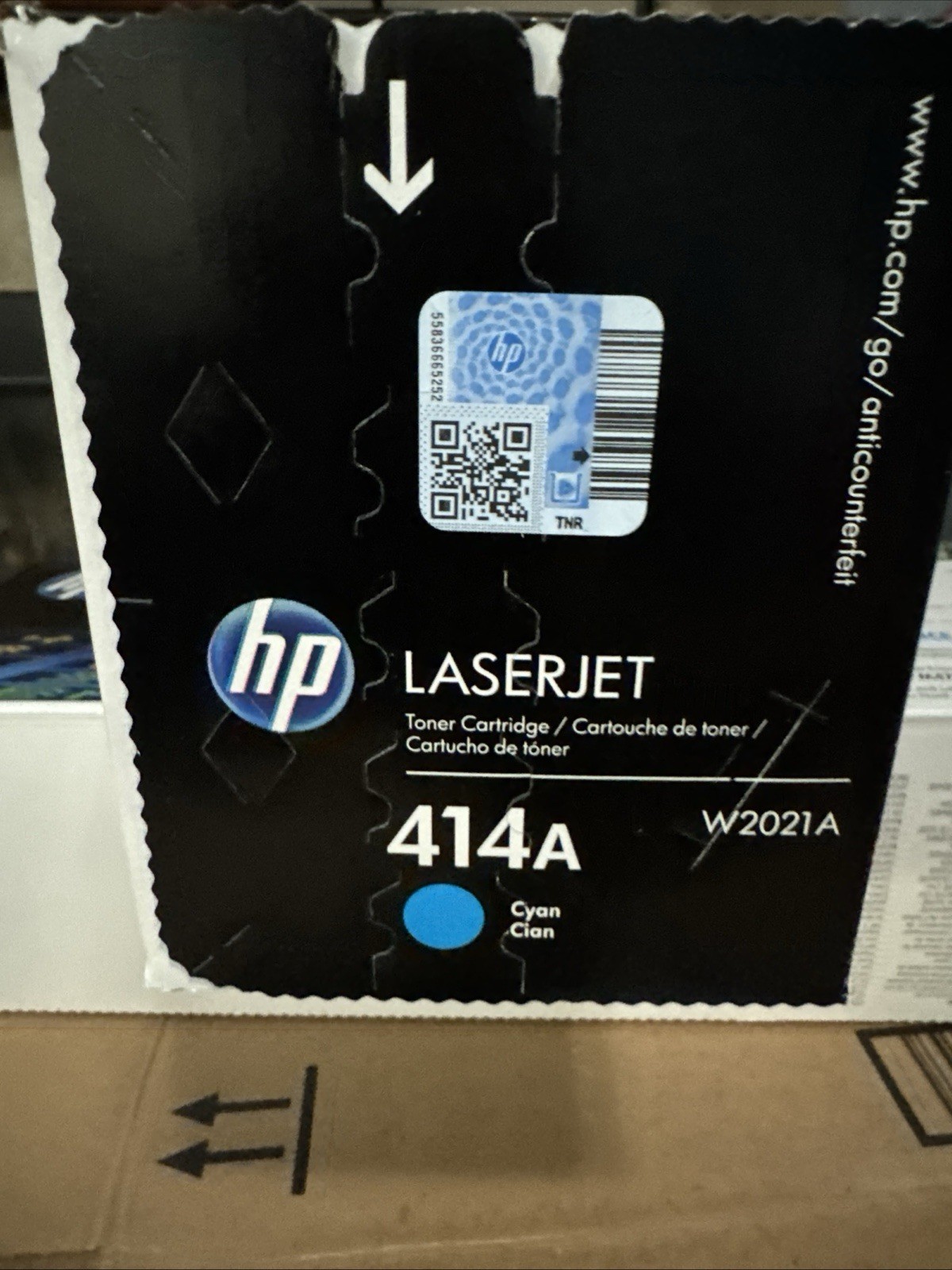 GENUINE HP LASERJET 414A CYAN W2021A TONER CARTRIDGE NEW BOX