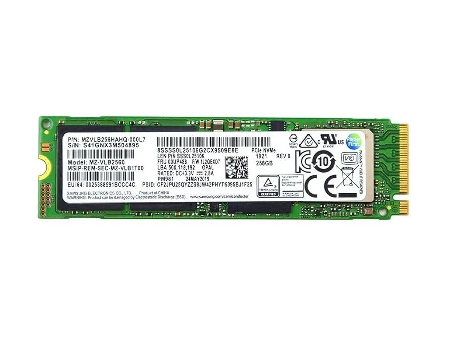 Samsung SSD PM981 M.2 SATA 256GB Solid State Drive MZ-VLB2560 MZVLB256HAHQ-000L7