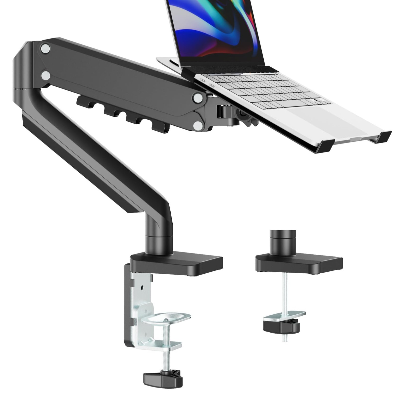 UPGRAVITY 2-in-1 Gas Spring Laptop Arm for 12"-17" Notebook/13-32 Black 