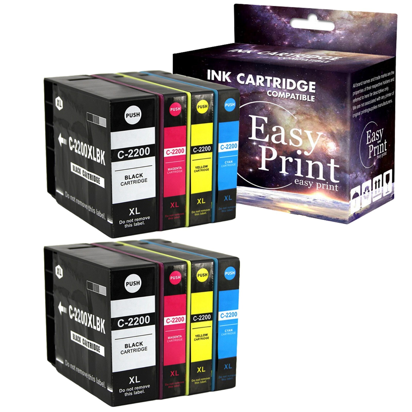 8Pack PGI2200XL Ink Cartridge pgi 2200XL PGI-2200 for iB4020 MB5420 Printer