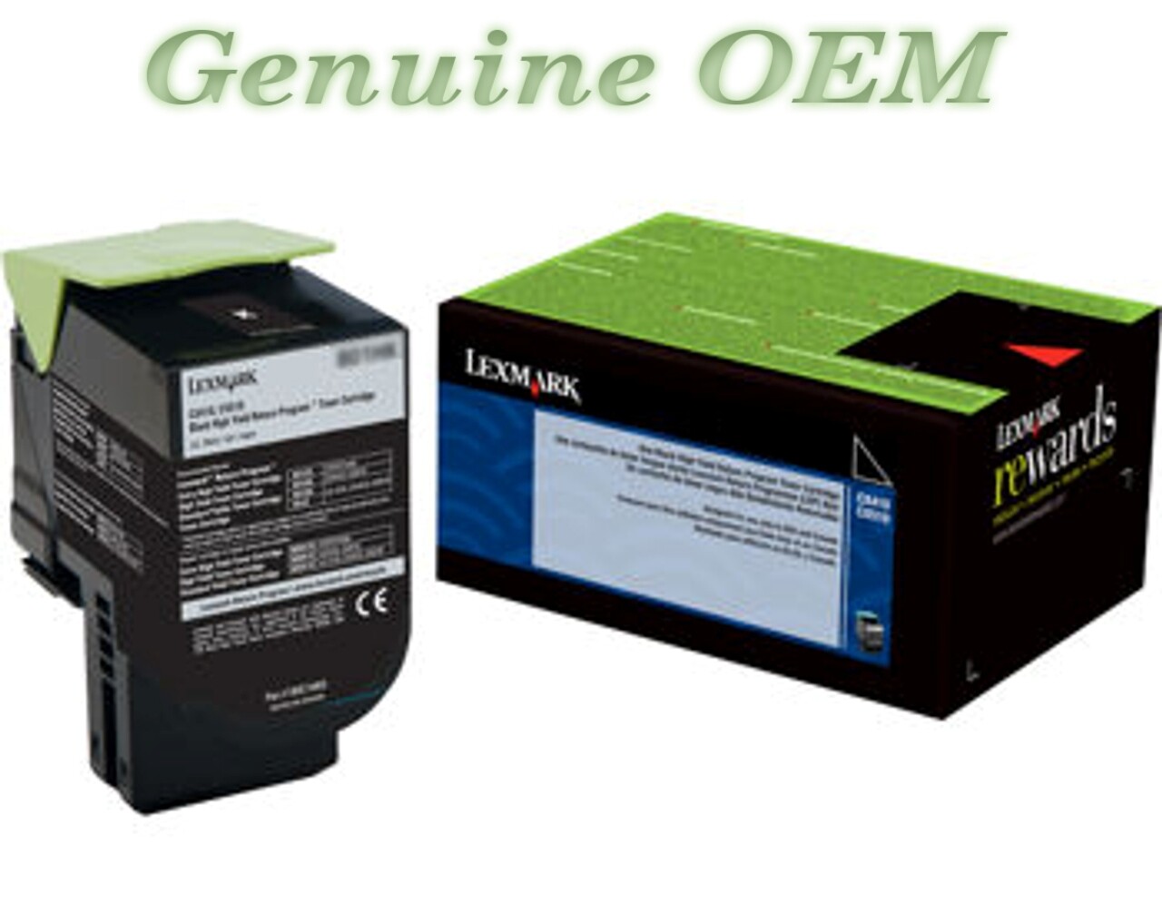 80C0XKG Original OEM Lexmark 800XKG Toner, Black Genuine Sealed