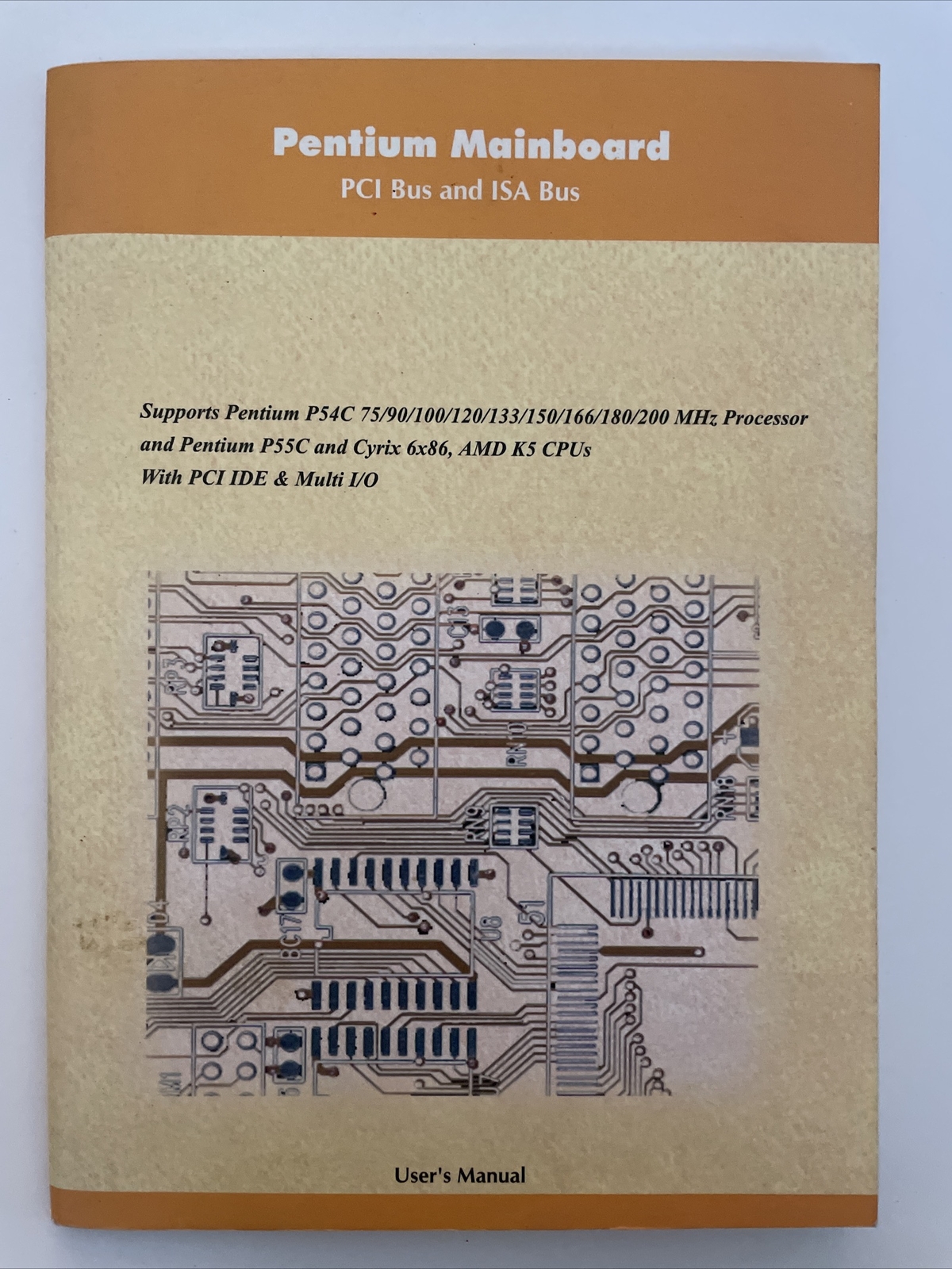 Pentium Mainboard  PCI ISA Bus Intel i430vx / Manual / User's Guide Version 1.0