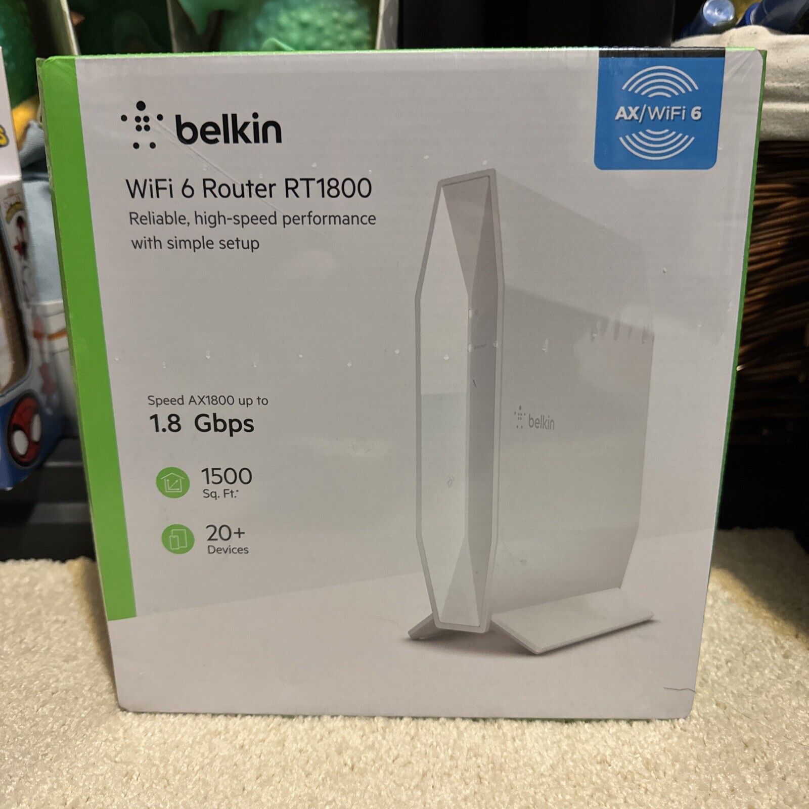 Belkin WiFi 6 Router RT1800 - BRAND NEW