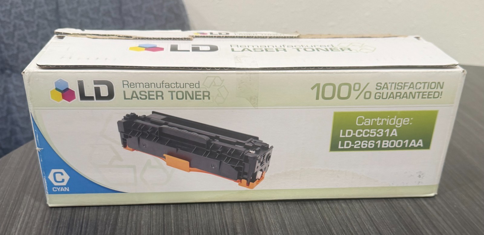 LD Reman Toner Cartridge Replacement for HP 304A CC531A (Cyan)