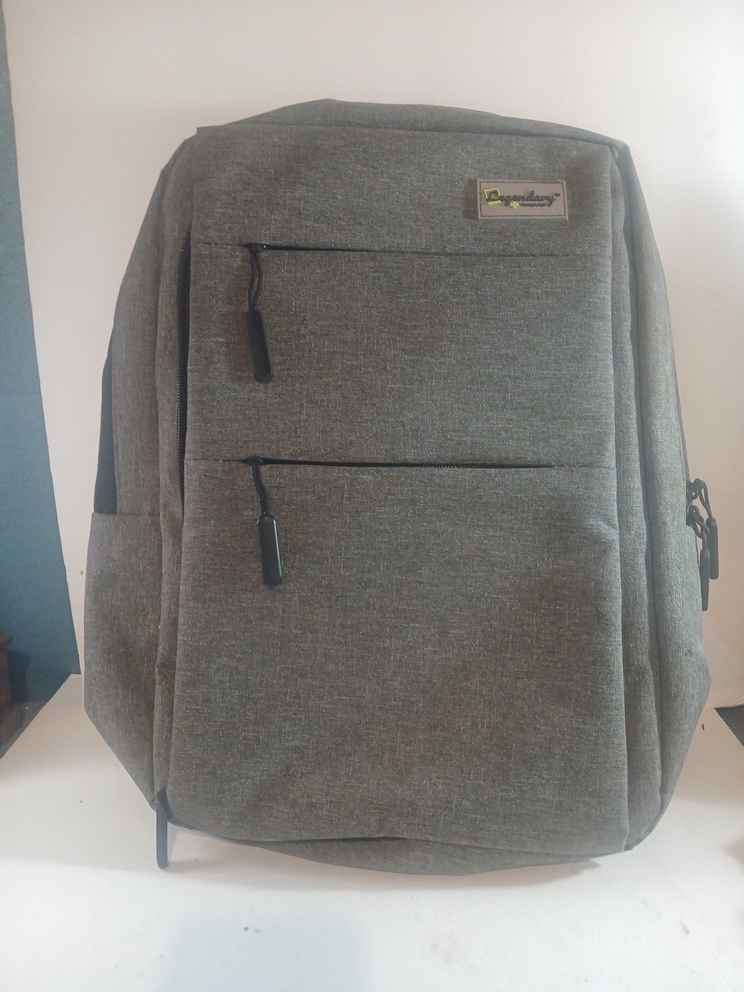 Legendary Computer Backpack Gray Heather Laptop Bag 15.6" USB Port TECH