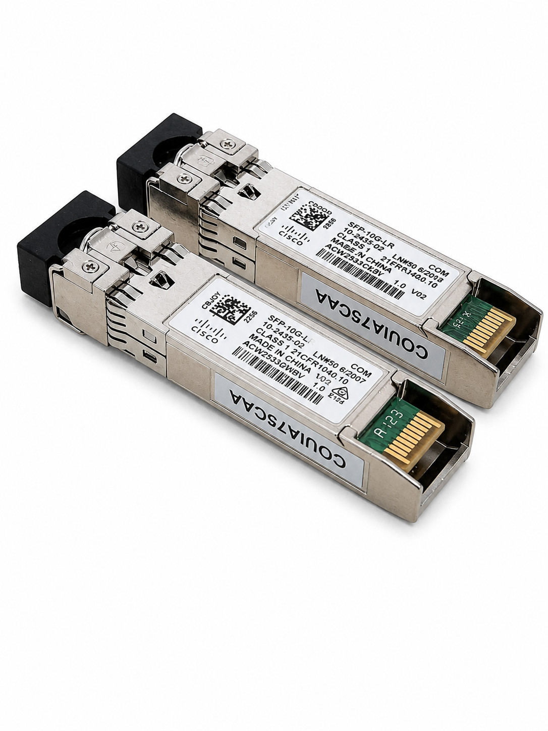 Lot of 2 Cisco SFP‑10G‑LR – 10Gb 1310nm 10km – LC SMF – Open Box