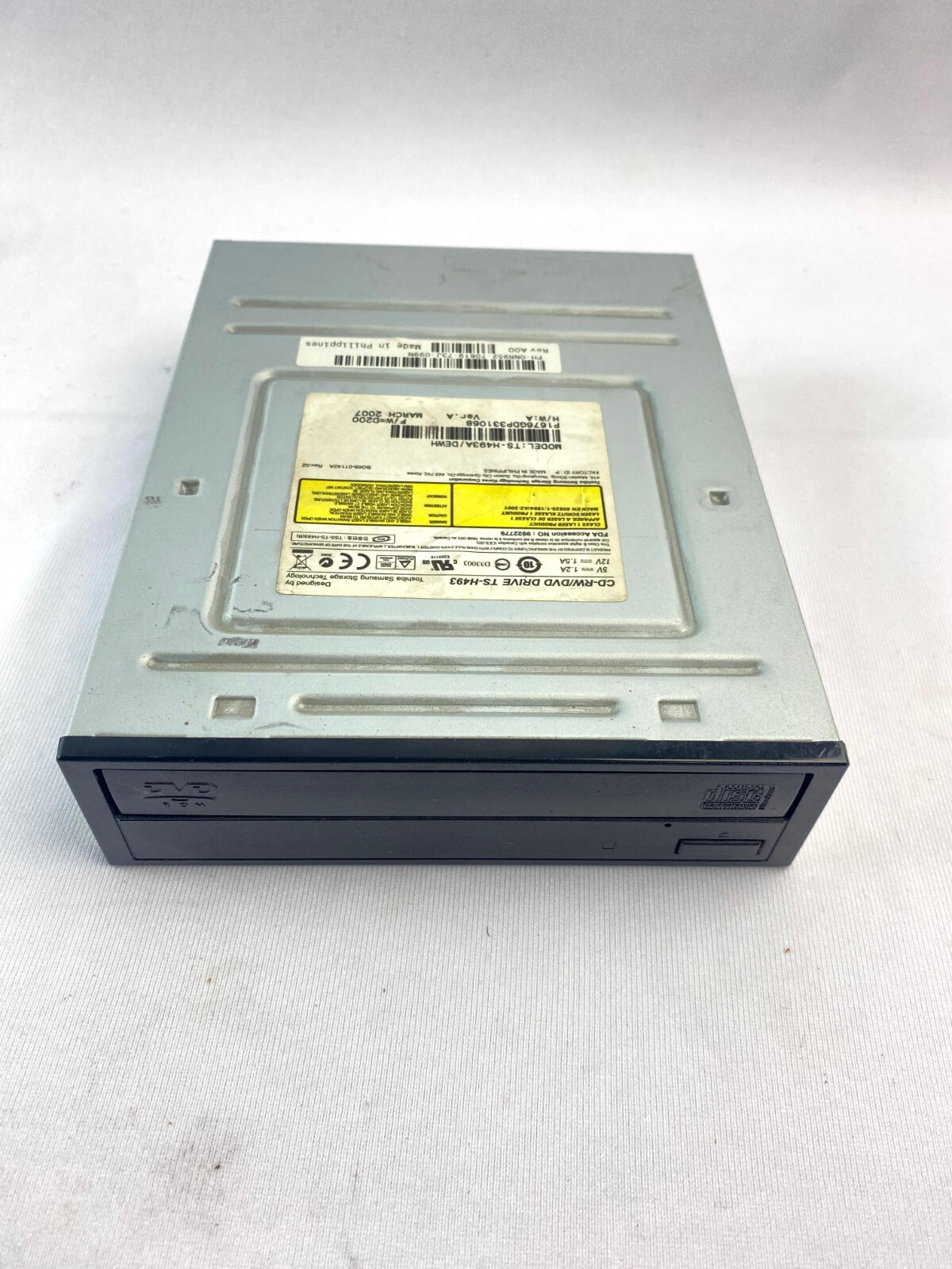 Toshiba Samsung TS-H493 TS-H493A/DEWH CD-RW/DVD Drive