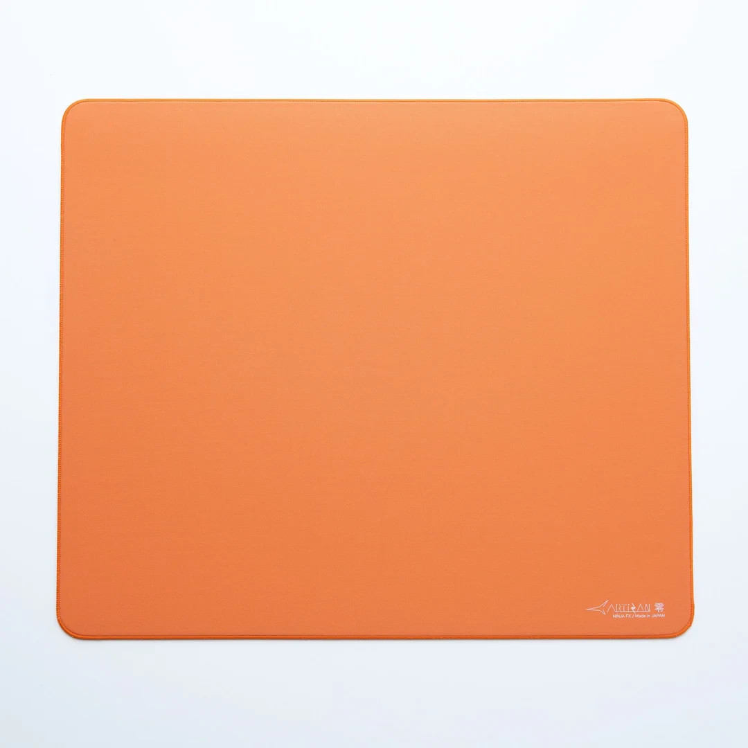 Artisan NINJA FX Zero Daidai Orange XSOFT Gaming Mouse Pad, Stitched Edges Japan