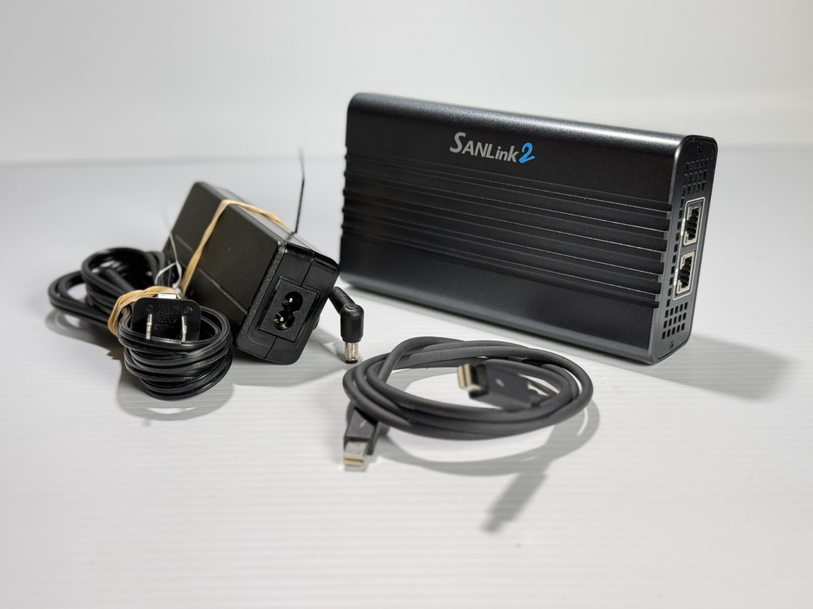 Promise SANLink2 E2002t Thunderbolt 2 to 10G Base-T RJ45 Ethernet Adapter 10GbE