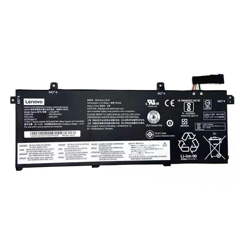 OEM 51WH 11.55V L18M3P73 Battery For Lenovo ThinkPad T490 T495 P43s SB10K97645