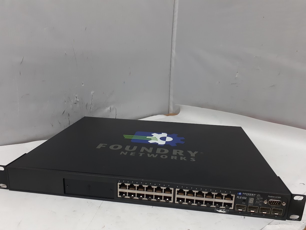 Foundry Brocade FLS624 FastIron LS 624 10/100/1000 24 Port Switch