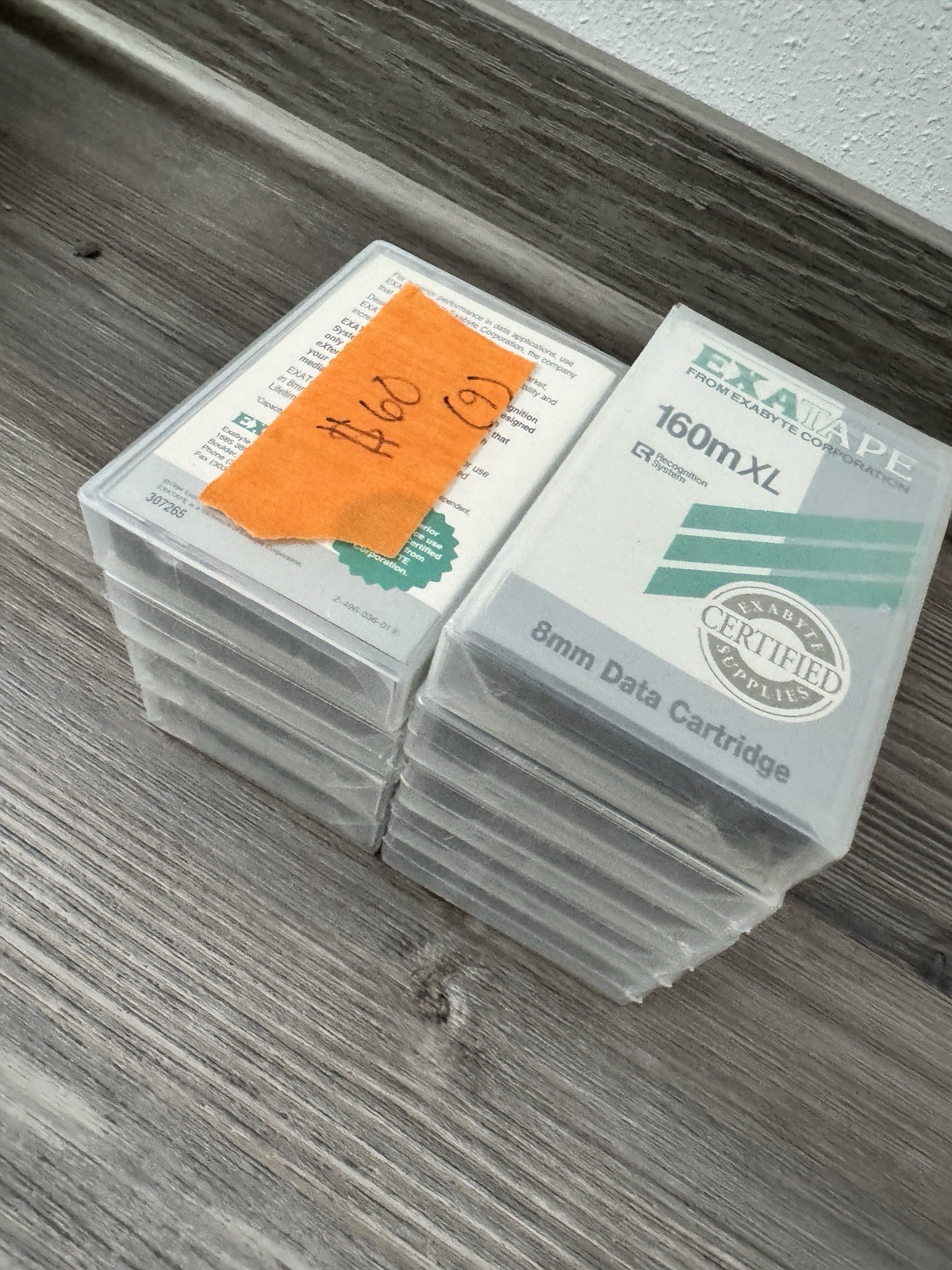 11x Exabyte 307265 160mXL EXATAPE 8mm Tape Data Cartridges + 1x 112m 180093