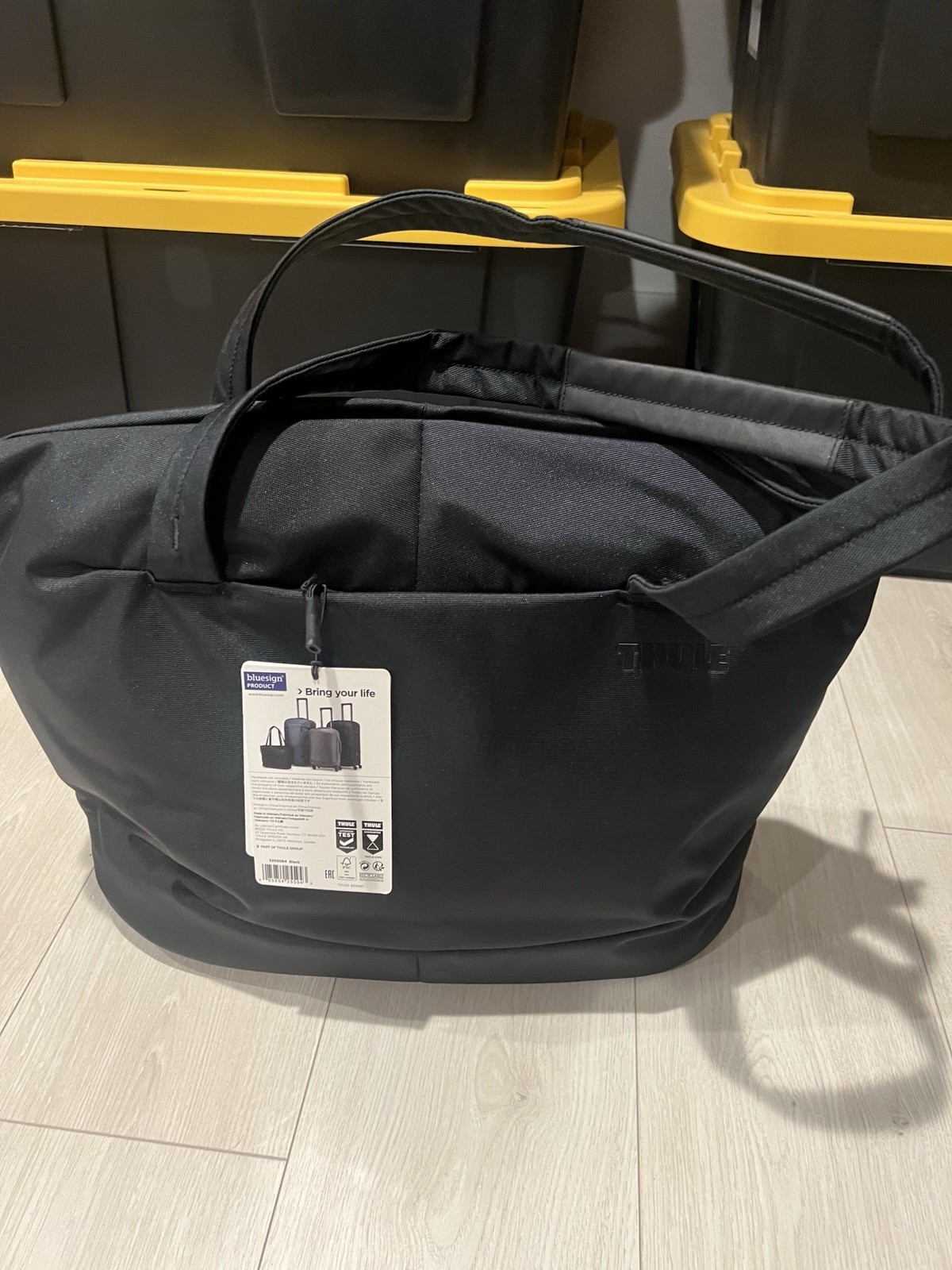 New Thule Subterra 2 Tote Bag Black Laptop Commute Travel Black