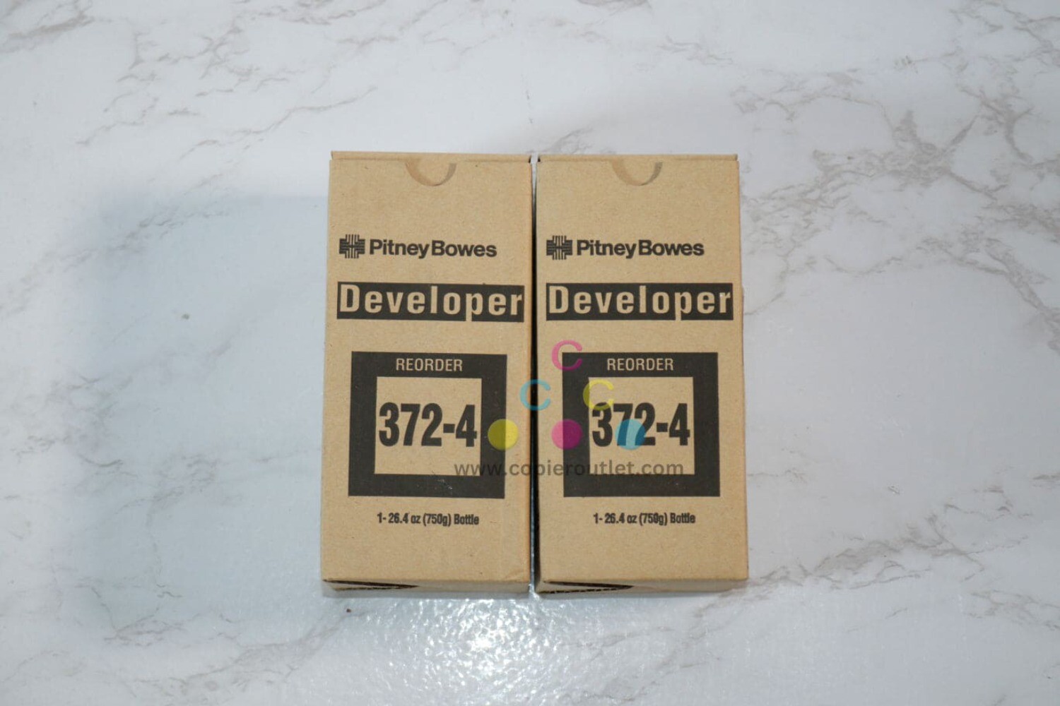 2 New OEM Pitney Bowes DL600, DL450 Developer 372-4, 3724 Same Day Ship
