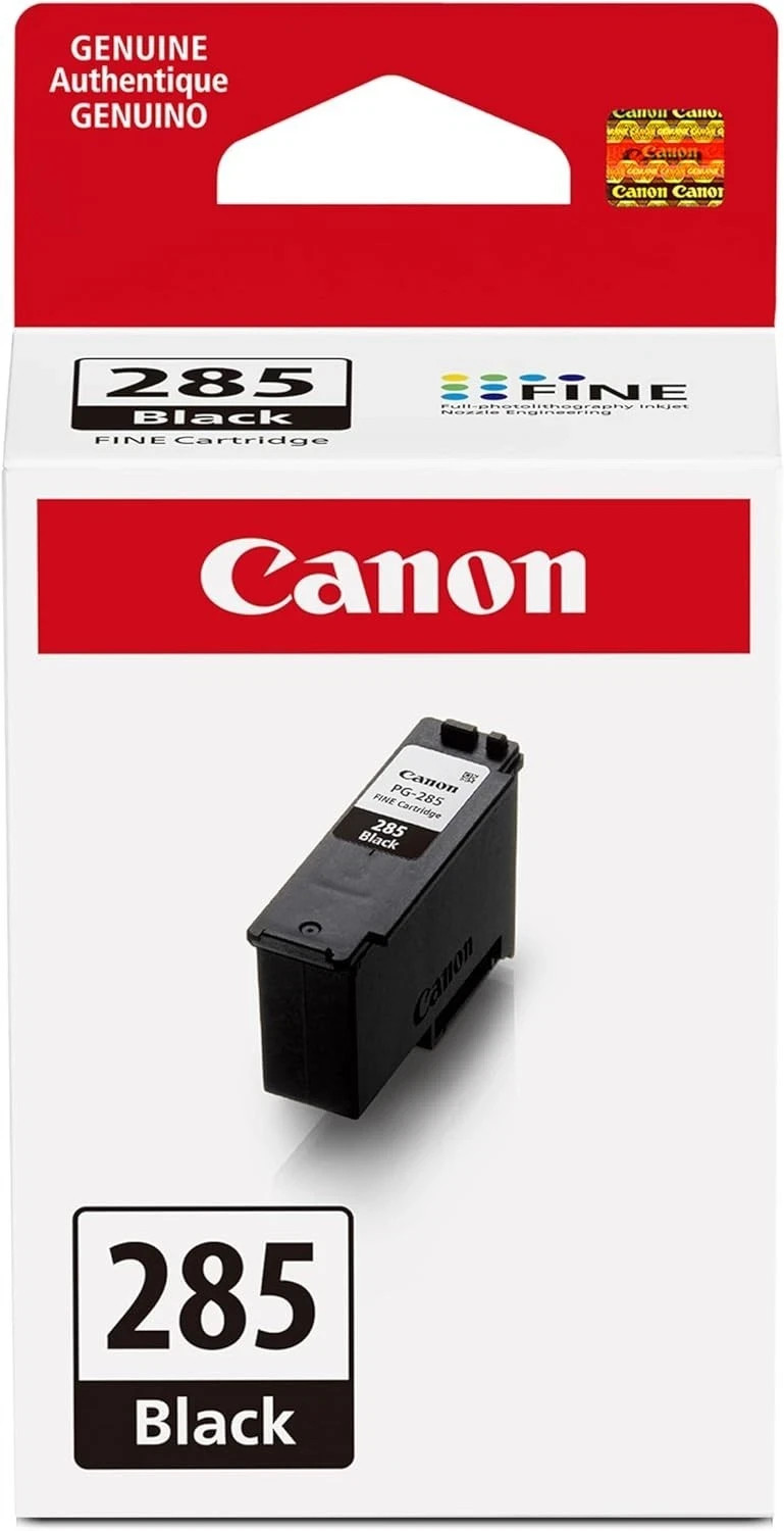 Canon PG-285 Genuine Black Ink Cartridge, Compatible with TR7820, TS7720/7722
