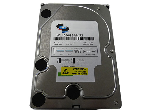 WL 1TB 64MB Cache 7200RPM SATA3Gb/s 3.5" Desktop Hard Drive PC/Mac, CCTV DVR,NAS