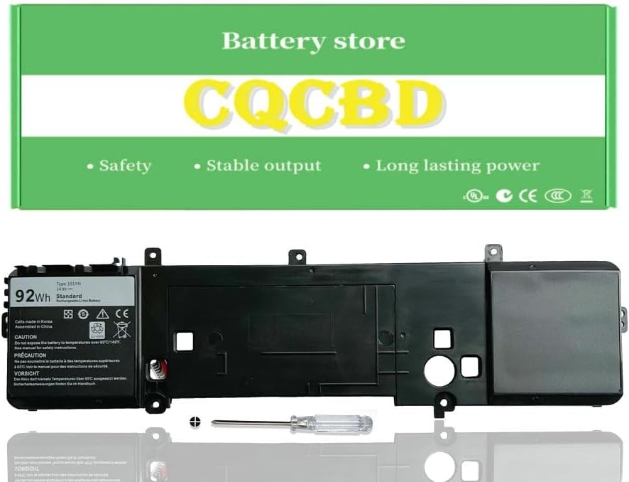 CQCBD 191YN Laptop Battery for Dell with Alienware 15 R1 R2 Series ALW15ED 1718