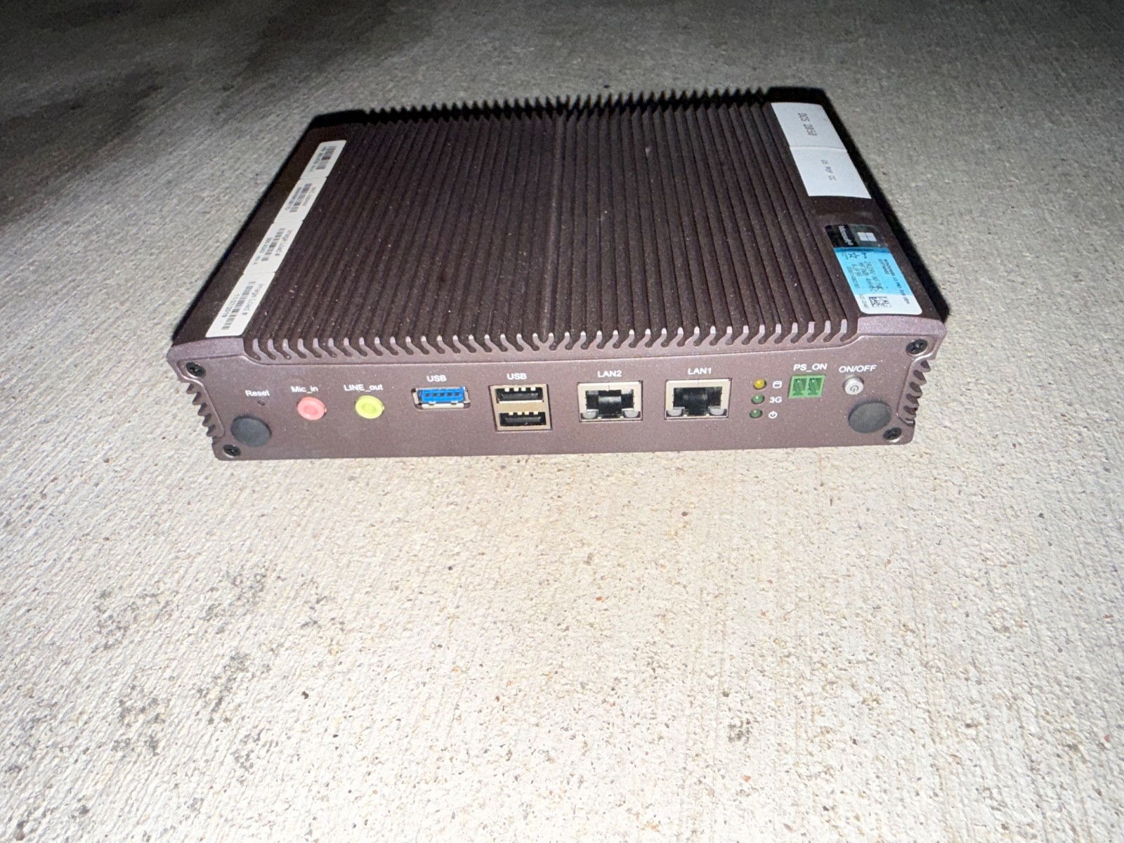 Lanner LEC-7230-J11A Fanless Industrial Mini PC — Win 10 Pro, w/ Power Adapter