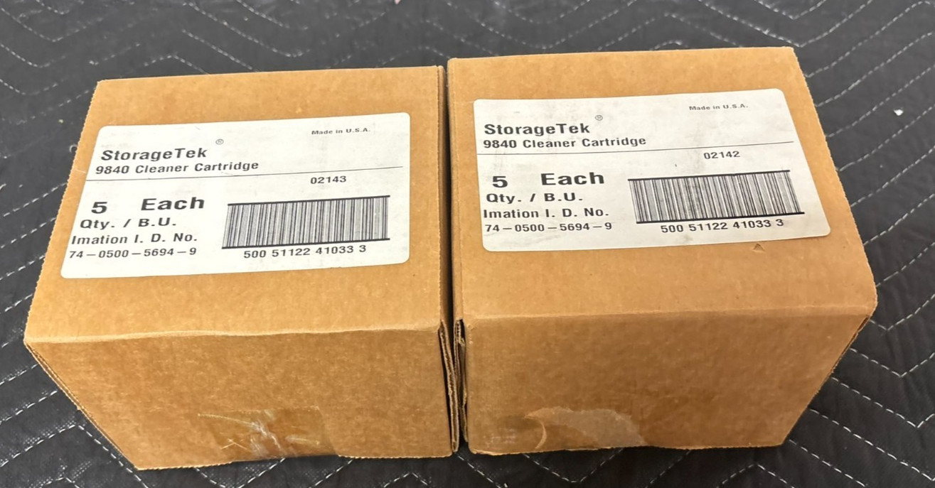 Lot of 10x * Imation 9840 StorageTek Cleaning Cartridge * NEW