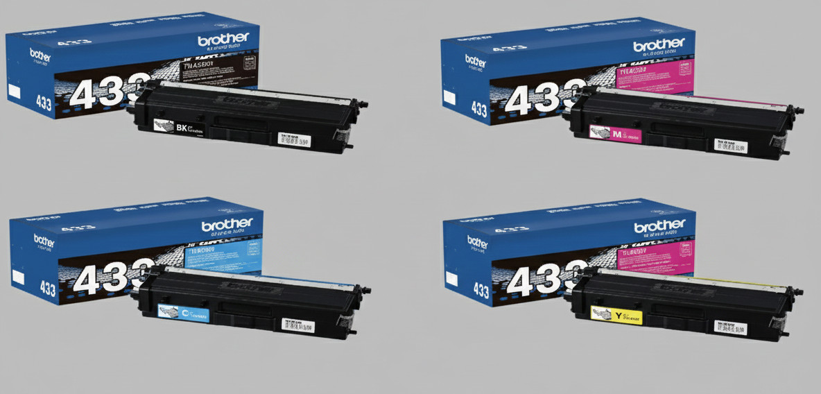 Brother TN-433 Toner Set CMYK High Yield Premium Quality Fast Shipping