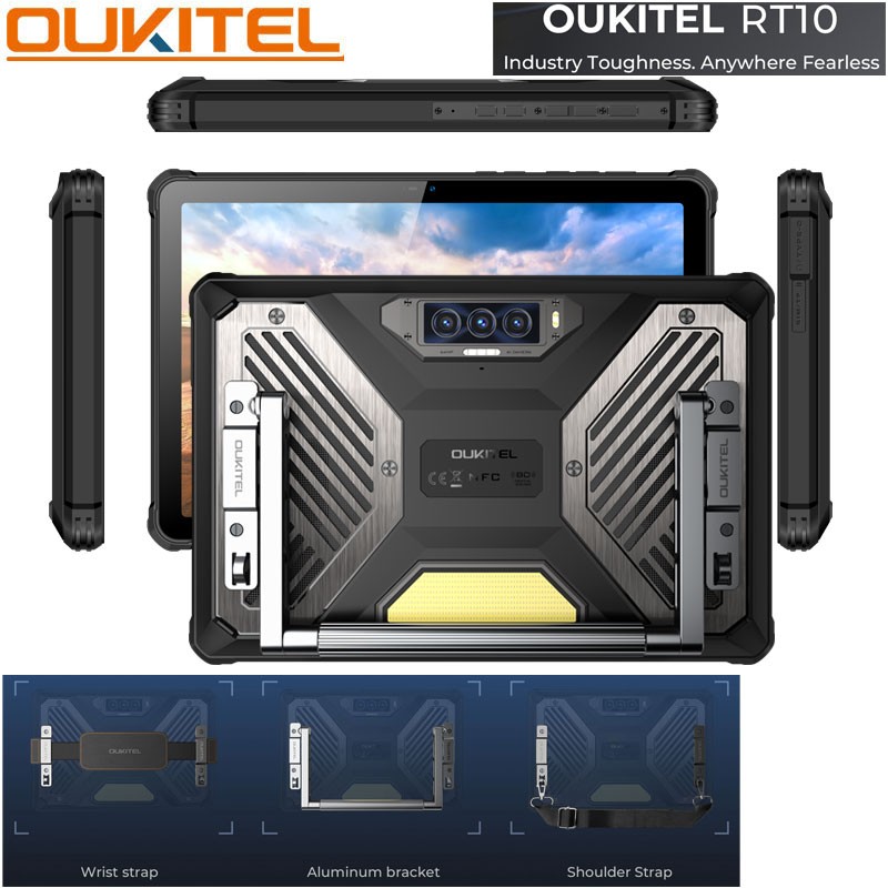 11" Global Oukitel RT10 5G Rugged Tablet Phone Android 15 Waterproof 25000mAh