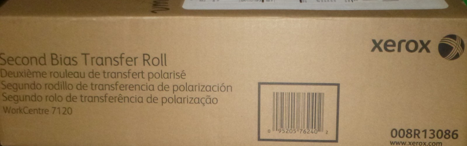 New  Genuine Xerox WorkCentre 7120 Second Bias Transfer Roll 008R13086