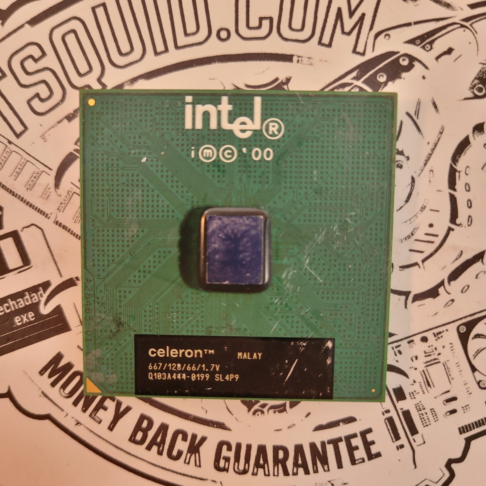 Intel Celeron 667 MHz CPU Processor SL4P9 Socket 370 1.7V Malay Vintage Tech