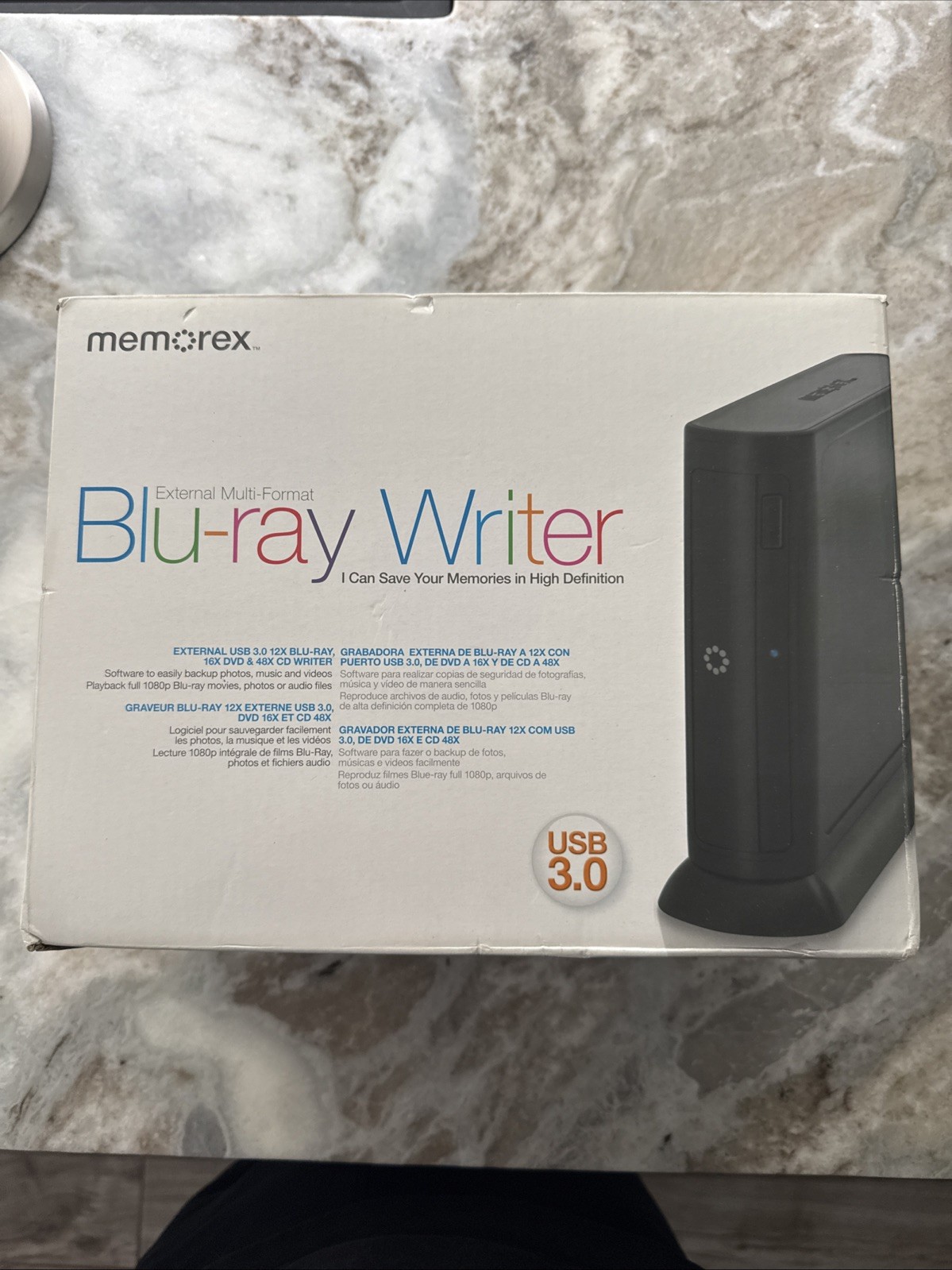 Memorex MRX-800lu v2 External Multi Format DVD & Blu Ray Writer NEW
