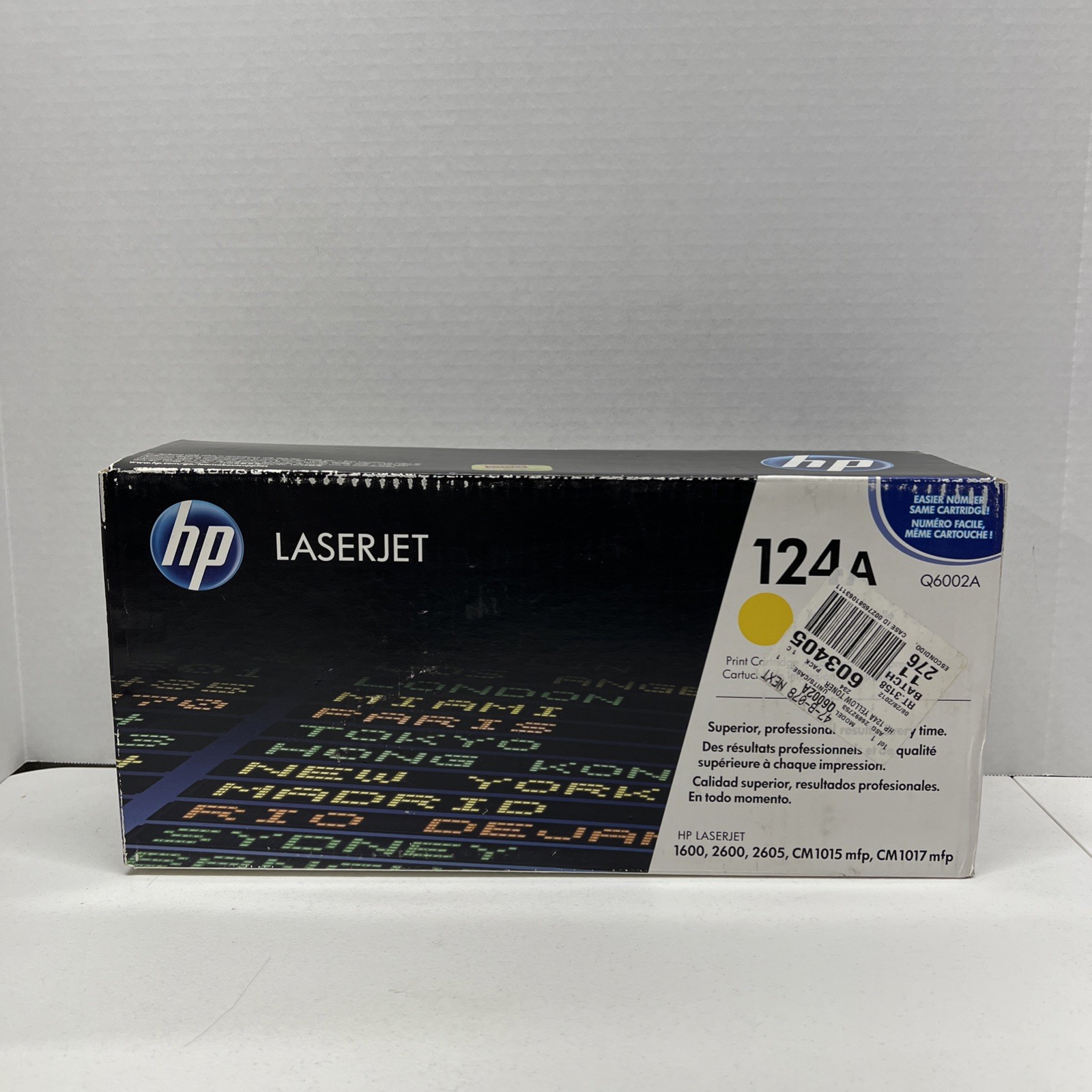 HP 124A (Q6002A) Original Yellow Toner Cartridge - Single Pack Sealed