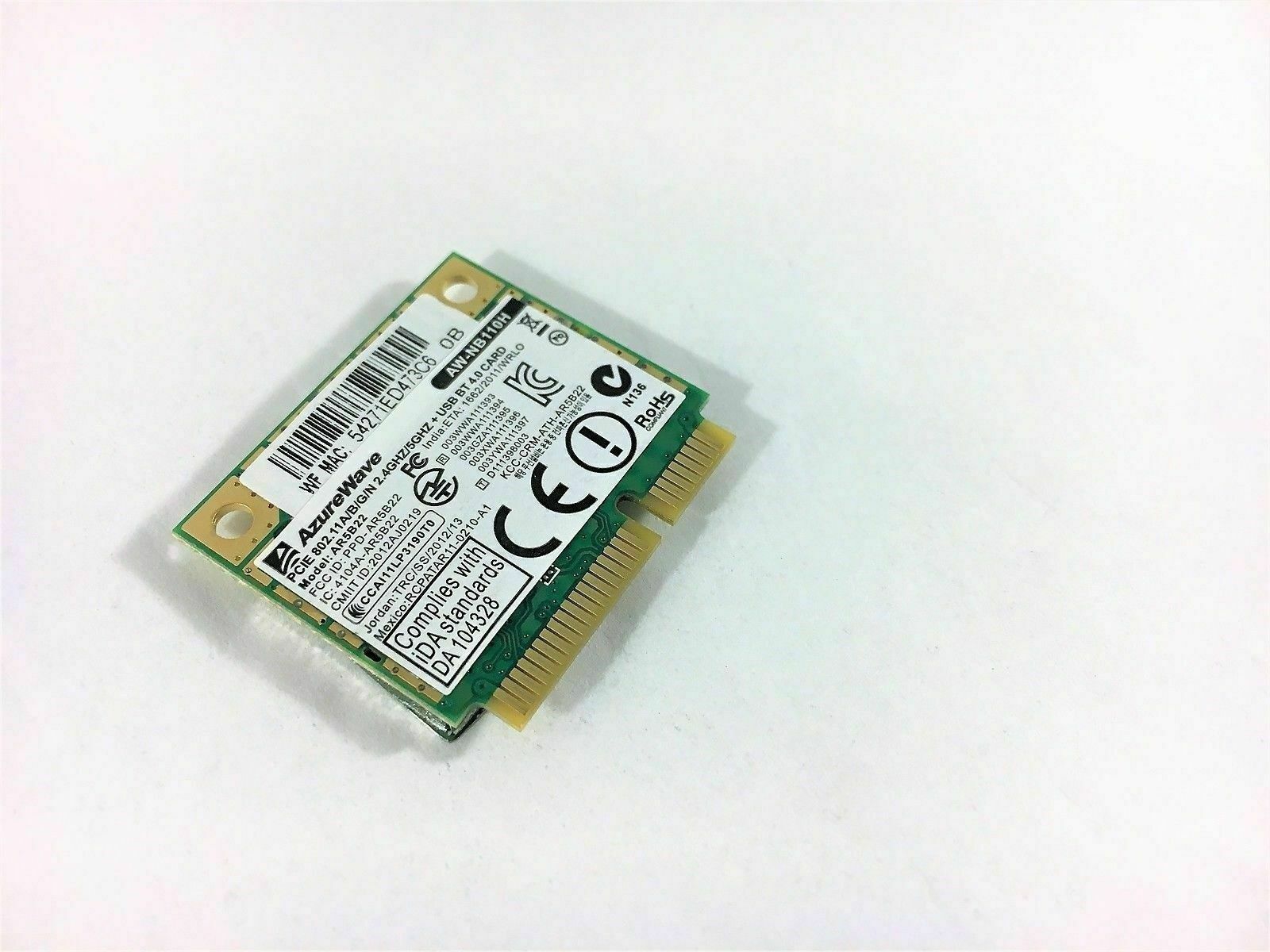 Wireless WiFi Card BLUETOOTH Board for Asus P45V - P45VA AR5B22 AZUREWAVE Card